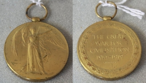 victory medal front and back wwi