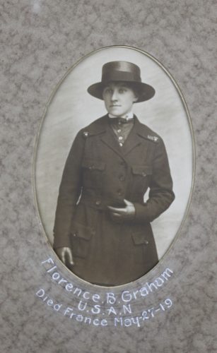 Florence Graham, originally from Goderich, she was a nurse in the United States Army. 