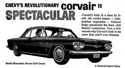 Unsafe in any County: Chevrolet Corvair