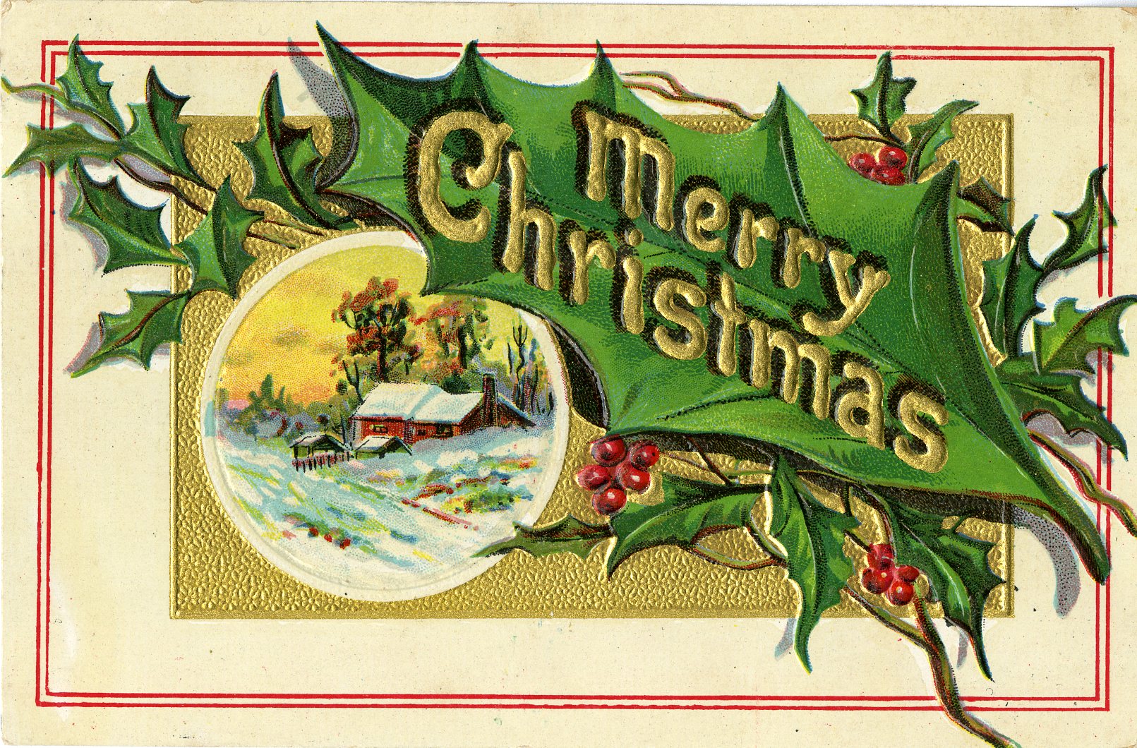 Christmas card from the Huron County Museum collection