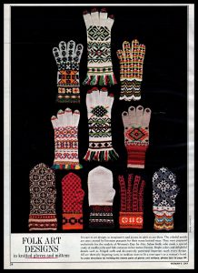 Samples of traditional Estonian knits