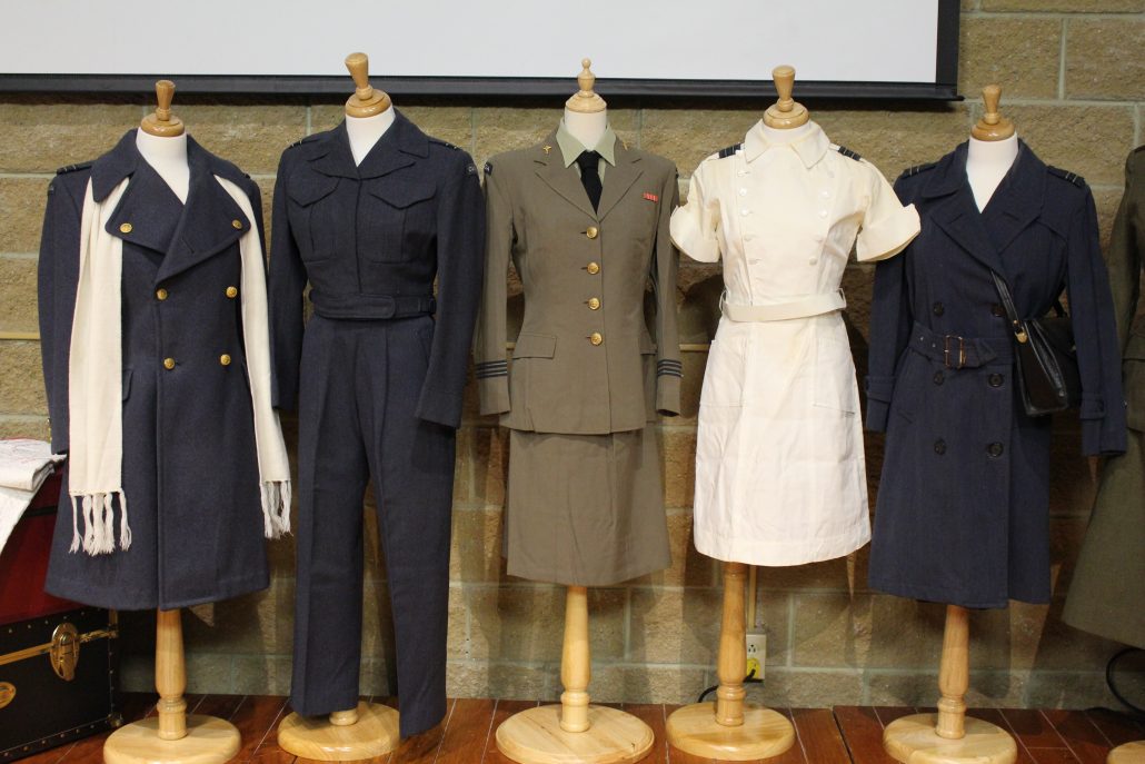 Image of uniforms deaccessioned from the Museum collection