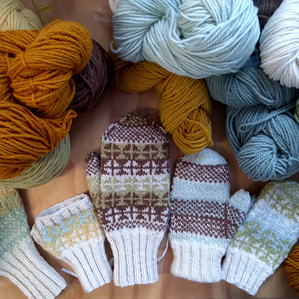 Wheeler Mitts Knitting Kits