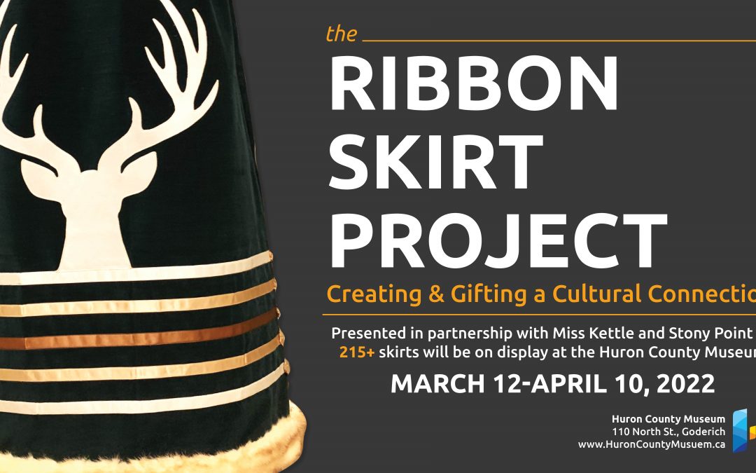 Image of Ribbon Skirt with text promoting project