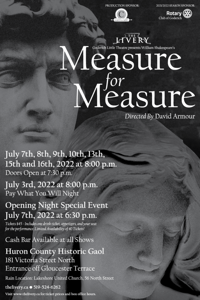 Poster promoting Measure for Measure