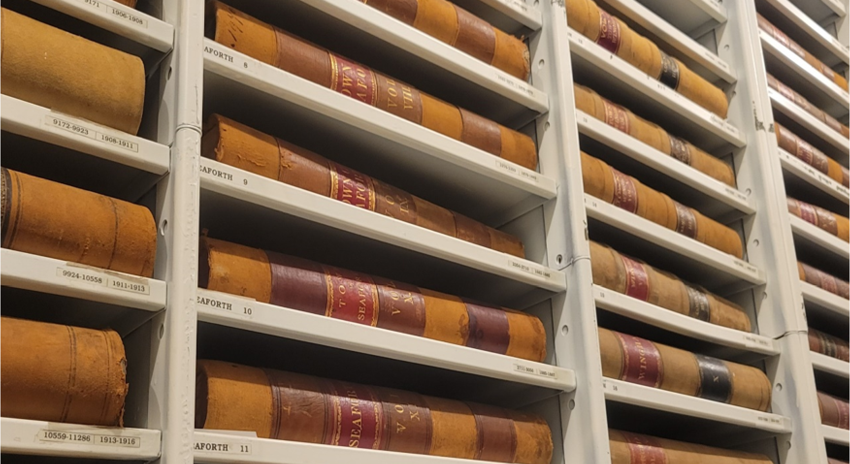 Photo of archival stacks