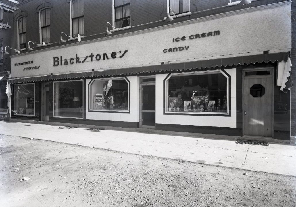 Photograph of the front of Blackstone's Store, Goderich