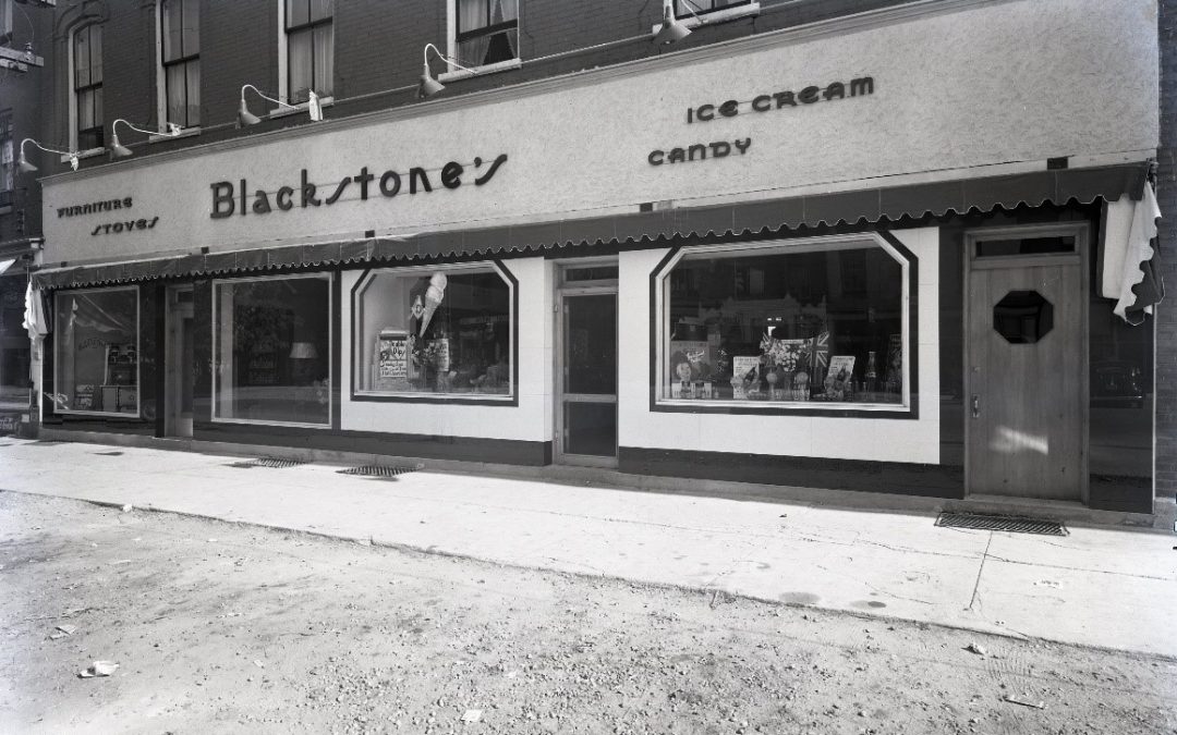 Photograph of the front of Blackstone's Store, Goderich