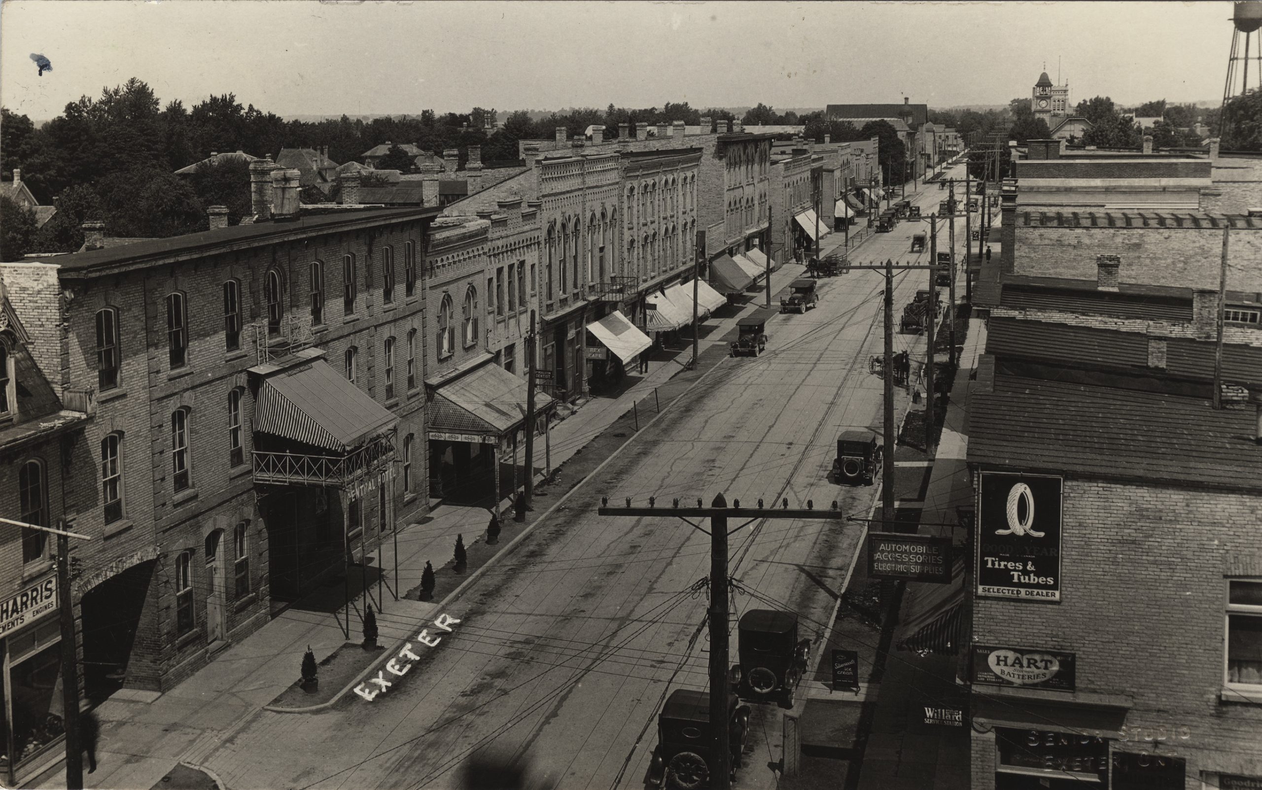 Historic image of downtown Exeter