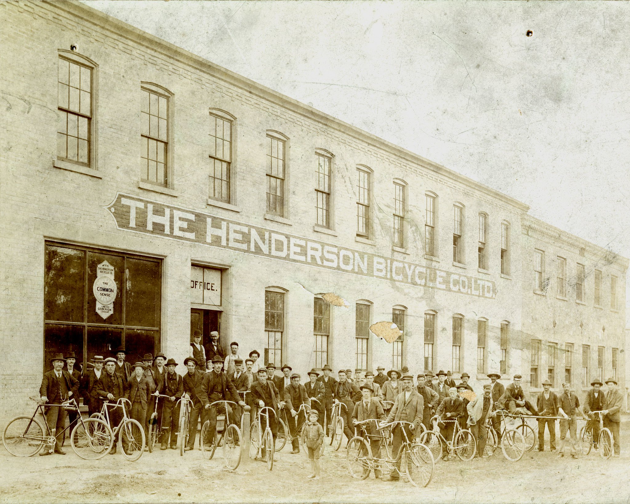 Photo of the Henderson Bicycle Co. Located At the Corner of Cambria Road and East St. Goderich,Ont.