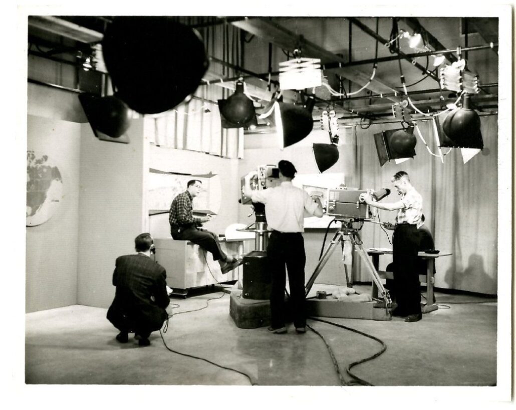 Studio shot of CKNX TV studios in Wingham